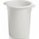 Récipient en plastique rond 50 l HD-PE nature D420xH540 mm avec poignée extérieu