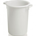 Récipient en plastique rond 50 l HD-PE nature D420xH540 mm avec poignée extérieu