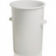 Récipient en plastique rond 110 l HD-PE nature D515xH733 mm avec poignée extérie