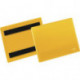 Pochette à étiquettes l.148xH105 mm jaune magnétique 50