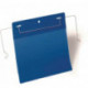 Pochette à documents l.210xH148 mm format DIN A5 paysage avec arceau métallique flexible bleu foncé paquet de 50 pièces