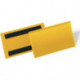 Pochette à étiquettes l.150xH67 mm jaune magnétique 50