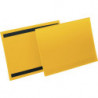 Pochette à étiquettes l.297xH210 mm jaune magnétique 50