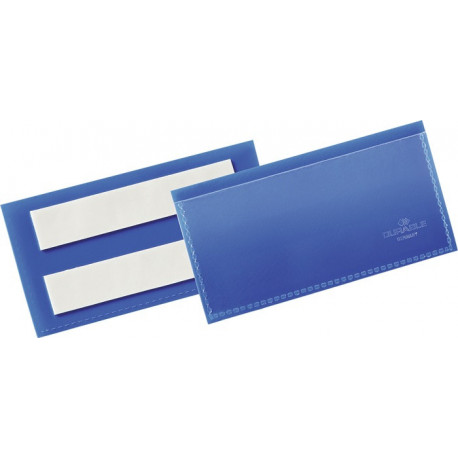 Pochette à étiquettes l.100xH38 mm bleu autocollant 50 pièces/paquet DURABLE