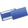 Pochette à étiquettes l.150xH67 mm bleu autocollant 50 pièces/paquet