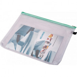 Sachet avec fermeture l.285xL380 mm avec fermeture éclair verte EICHNER (Par 10)
