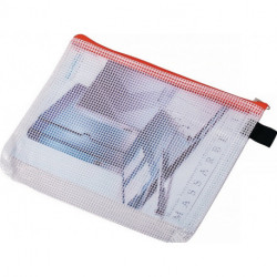Sachet avec fermeture l.190xL233 mm avec fermeture éclair rouge EICHNER (Par 10)