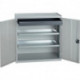 Armoire d’outillage/Servante de machine H1000xl1000xP500 mm 1 tiroir, 2 fonds gris clair, RAL 7035/gris clair,RAL 7035 STUMPF