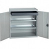 Armoire d’outillage/Servante de machine H1000xl1000xP500 mm 1 tiroir, 2 fonds gris clair, RAL 7035/gris clair,RAL 7035 STUMPF