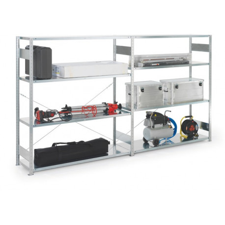 Rayonnage à grands compartim. à emboîter H2000xl1700xP600 mm étagère d’extension