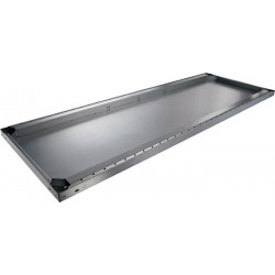 Tablette l.1700xP600 mm capacité de charge 200 kg acier argent galvanisé pour ra