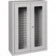 Armoire à suspendre H750xl500xP200 mm fenêtre tôle d’acier gris clair, RAL 7035/gris clair,RAL 7035