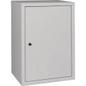 Armoire à suspendre H600xl400xP300 mm tôle pleine, 1 fond tôle d’acier gris clair, RAL 7035/gris clair,RAL 7035