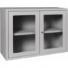 Armoire à suspendre H600xl800xP300 mm fenêtre 1 fond tôle d’acier gris clair R