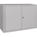 Armoire à suspendre H600xl800xP300 mm tôle pleine 1 fond tôle d’acier gris clai
