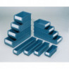 Boîte pour étagère L400xl234xH90 mm bleu PP (Par 8)