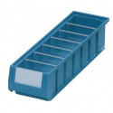 Séparateur transversal p. boîte pour étagère l. 117 x H 90 mm PS transparent 10 pièces/sachet