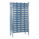 Étagère à emboîter H2000xl1000xP300 mm étagère de base 14 supports en acier 56 x 2