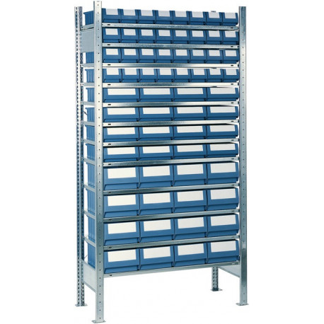 Étagère à emboîter H2000xl1000xP500 mm étagère d’extension 12 supports en acier