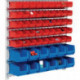 Jeu de boîtes de rangement ouvertes acier galvanisé H1000xl1010xP180 mm avec boî