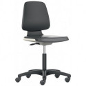 Chaise d’atelier pivotante Labsit rouleaux coque de siège bleu tissu Supertec noir 450-650 mm BIMOS