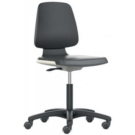 Chaise d’atelier pivotante Labsit rouleaux coque de siège anthracite tissu Super
