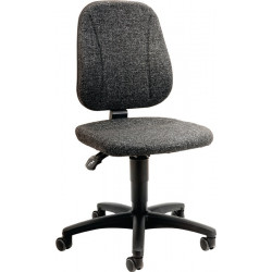 Chaise d’atelier pivotante Unitec rouleaux rembourrage tissu gris 440-620 mm BIMOS
