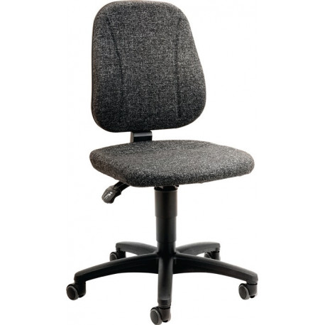 Chaise d’atelier pivotante Unitec rouleaux rembourrage tissu gris 440-620 mm BIMOS