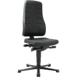 Chaise d’atelier pivotante Highline patin mousse intégrale noir 450-600 mm BIMOS