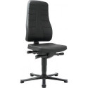 Chaise d’atelier pivotante Highline patin mousse intégrale noir 450-600 mm BIMOS