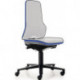 Chaise d’atelier pivotante Neon rouleaux sans élément rembourrage bleu 450-620 m