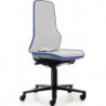 Chaise d’atelier pivotante Neon rouleaux sans élément rembourrage bleu 450-620 m