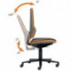 Chaise d’atelier pivotante Neon rouleaux sans élément rembourrage gris 450-620 m