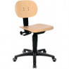 Chaise d’atelier pivotante Tec 11 rouleaux hêtre 420-550 mm TOPSTAR