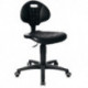 Chaise d’atelier pivotante Tec 20 rouleaux mousse polyuréthane noire 410-540 mm