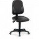 Chaise d’atelier pivotante rouleaux rembourrage simili cuir noir 450-620 mm BIMOS