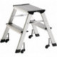 Escabeau pliant marche plateforme y comp. 2 hauteur de la plate-forme 440 mm aluminium mobile