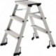 Escabeau pliant marche plateforme y comp. 3 hauteur de la plate-forme 630 mm alu