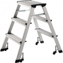 Escabeau pliant marche plateforme y comp. 3 hauteur de la plate-forme 630 mm alu