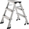 Escabeau pliant marche plateforme y comp. 3 hauteur de la plate-forme 630 mm alu