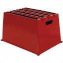 Marchepied pour charges lourdes marche plateforme y comp. 1 hauteur de la plate-forme 307 mm plastique rouge
