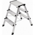 Escabeau pliant marche plateforme y comp. 3 hauteur de la plate-forme 600 mm alu