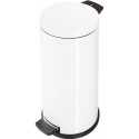 Poubelle à pédale 18 l D280xH530 mm tôle d’acier blanc HAILO