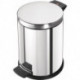 Poubelle à pédale 12 l D280xH360 mm acier inoxydable poli HAILO