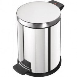 Poubelle à pédale 12 l D280xH360 mm acier inoxydable poli HAILO
