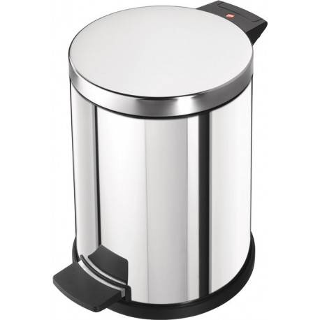Poubelle à pédale 12 l D280xH360 mm acier inoxydable poli HAILO