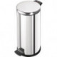Poubelle à pédale 18 l D280xH530 mm acier inoxydable poli HAILO