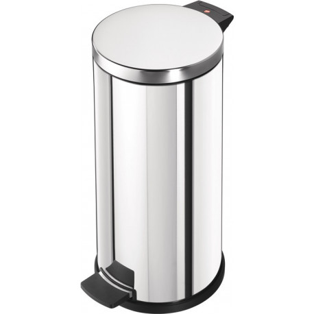 Poubelle à pédale 18 l D280xH530 mm acier inoxydable poli HAILO