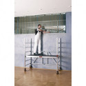 Échafaudage mobile Zifa P2 L. de travail 750 x L. 1800 mm aluminium Hauteur de l’échafaudage 1830 mm 2 kN/m² LAYHER
