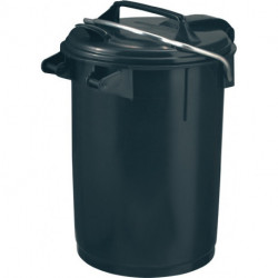 Poubelle 35 l plastique anthracite avec anse SULO